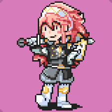 Working with lines #79 jumping article. Made Some Pixel Art Of One Of My Favorite Units Soleil D Fireemblemheroes