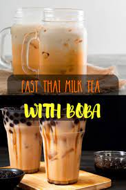 thai milk tea cha yen thai milk tea with boba recipe milk tea thai milk tea boba tea recipe
