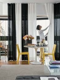 Black White Curtains With Color Pop Curtains Living Room Black Dining Room Dining Room Curtains