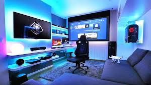 Pin By Danielle Plaso On House Remodel Game Room Gamer Room Video Game Rooms