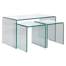 Nesting tables white glass coffee table nesting tables living room side table decor kitchen table centerpiece decor decorating coffee tables palmer round nesting coffee table | arhaus. Gala Glass Nested Coffee And Side Tables Coffee Table Habitat Coffee Table Glass Coffee Table