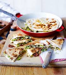 Leftover Chicken Quesadillas Recipe Delicious Magazine Recipe Recipes Chicken Quesadillas Quesadilla