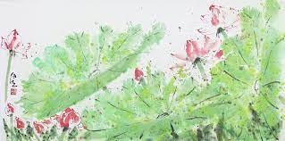 一起來欣賞荷花大師 張杰的一系列荷花作品吧 無論花開