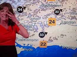 One bbc weather presenter was unlucky enough to find herself at the mercy of a giggling fit on live tv during a news broadcast. 7 Of The Weirdest Weather Presenter Moments Radio Times