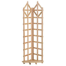 Arboria Deco 70 In Cedar Freestanding Trellis 8601340 The Home Depot Trellis Wood Trellis Arbors Trellis