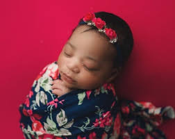 Floral Swaddle Blanket