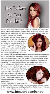 How To Care For Your Red Hair Red Color Suits Almost Everyone Red Hair Red Color Hair