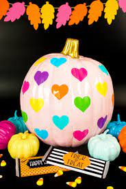 The perfect design for a halloween themed birthday outfit. Rainbow Heart Pumpkin Happiness Is Homemade