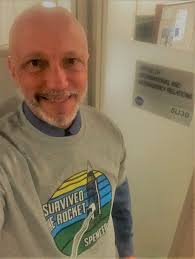Thanks, Jan Myers for my new "I Survived the Rocket" t-shirt! Wearing it  proudly at work. :)