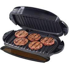 George Foreman 5 Serving Removable Plate Electric Indoor Grill And Panini Press Black Grp0004b Walmart Com In 2021 Indoor Grill Grilling Grill Plate