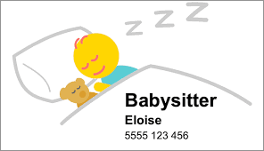 Create free, custom business card designs. Babysitting Business Cards Free Maker In 3 Easy Steps