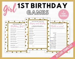 Time to write a happy birthday card to a loved one? 1st Birthday Trivia Etsy