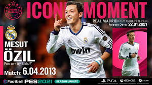 Mesut ozil's family are threatening to sue real madrid chairman florentino perez over claims that a relationship with a south american beauty queen was affecting the midfielder's form at the bernabeu. Mesut Ozil Pes 21 Iconic Moment Real Madrid Concept Art Pesmobile