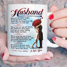 A tender moment complimented with a unique gift is a gesture of affection that tells your husband that he is special and mean a lot to you. Amazon Com Fathers Day Mug Gifts For Husband Romantic Love Wedding Anniversary Gift Fathers Day Gift From Wife Birthday Gifts For Husband Kitchen Dining