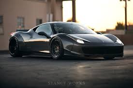 The boys over at garrett motion have sent over a pair of turbos for the build: Refined Irreverence The Liberty Walk Ferrari 458