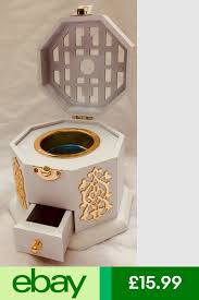 Brand New Oriental White And Gold Bakhoor Burner Incense Burner Mabkhara Incense Burner Royal Design Studio Stencil Home Decor Accessories