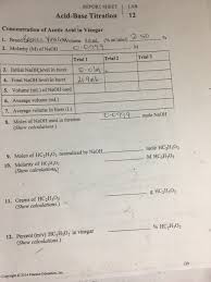 Acid base titrations grade 11 chemistry power point. Acid Base Titration Lab Answers 06 And 07 Standardization Of Naoh And Acid Base Titration 1
