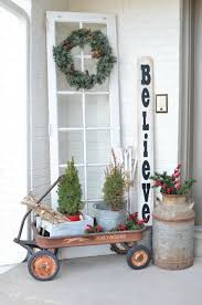 Christmas On The Front Porch Christmas Porch Decor Front Porch Christmas Decor Farmhouse Christmas Decor