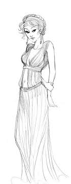 Greek Goddesses Sketch Google Search Greek Goddess Art Aphrodite Art Greek Drawing
