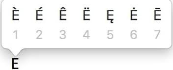 In spanish, placement of an accent on a word may change the meaning. Type E With An Acute Accent Ccm