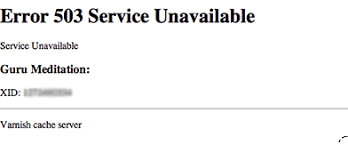 Some sites, seems to be completely random, are returning a 503 service unavailable error message. Varnish Cache Server Error 503 Service Unavailable Quick Solution