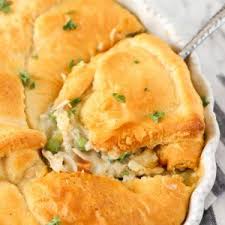 Chicken Pot Pie With Crescent Roll Crust Belle Of The Kitchen In 2020 Chicken Pot Pie Chicken Pot Pie Recipes Pot Pie