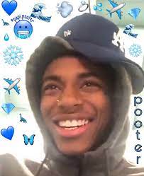 Pooter Crip Crippin La Blue Gang Hood Hoodnigga Goofy Wholesome Emoji Black Cute Black Guys Cute Lightskinned Boys Dark Skin Boys