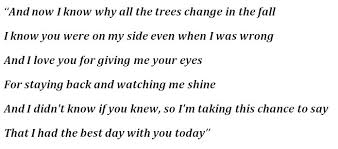 I know i'm laughing on the car ride home with you. The Best Day By Taylor Swift Song Meanings And Facts