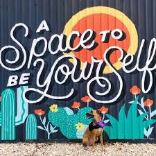 Tara Johnston On Instagram Another Pup Stealing My Heart Kaithegreatdanemix Mural Located Smartci Mural Wall Art Murals Street Art Street Mural