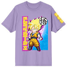 Dragon Ball Z Chibi Goku Composition Art Crew Neck Short Sleeve Purple Haze  Womens T-Shirt-Small at Amazon Womens Clothing store