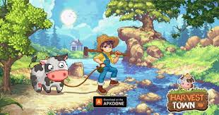 New Apk Harvest Town Updated Moddedgames Androidgames Towns Harvest Game Interface