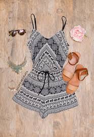 One Song Aztec Romper Jumpsuits For Women Pretty Outfits Rompers Women