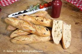 Baguette Mit Oliven Krautern Oder Getrockneten Tomaten Ketex Getrocknete Tomaten Baguette Rezept Baguette