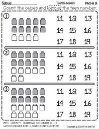 Fall leaves number tracing worksheets. Understand Teen Numbers I Ready Kindergarten Unit 5 Lesson 26 Worksheet Posters
