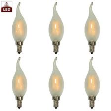Shop Royal Designs Decorative Vintage Frosted Indoor Or Outdoor Candelabra Small Base Dimmable Led Bulbs 6 Pack On Sale Overstock 26032725