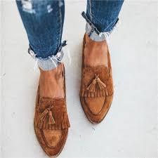 Laamei Women Flats 2019 New Spring Shoes Women Casual Solid Spring Summer Ballet Slip On Flats Loafers Sh Loafer Shoes Women Spring Shoes Women Tassels Fashion