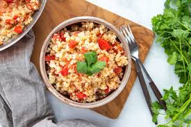 Flavored with chicken broth, garlic, tomato sauce, cumin, garlic pepper, and cilantro, this rice is easily the best thing to serve with your mexican feast. Keto Mexican Style Cauliflower Rice Keto In Pearls Sides Mexican Food