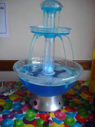Maybe you would like to learn more about one of these? Paradise Falls Drinks Fountain Clear Berry Spring Water With A Few Drops Of Blue Food Colouring Up Themed Party Up Themed Birthday Party Blue Punch
