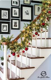 Creative Christmas Decorating Ideas For Every Room In Your Home Christmas Banister Christmas Entry Christmas Decorations