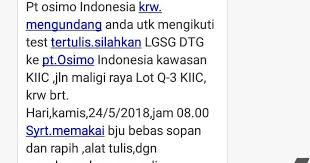 5 kampung baru, cakung barat, jakarta timur 13910. Pt Osimo Indonesia Kawasan Kiic Karawang Via Email Random Email Loker
