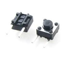 Unique Bargains 50 Pcs PCB Momentary Tact Tactile Push Button Switch 2 Pin  DIP 6 x 6mm x 5mm New
