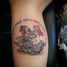 O que costuma mudar são pequenos. 50 Tatuagens De Sao Jorge Impressionantes