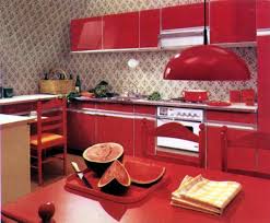 Cuisine En Couleur De La Marque Nieburg Recouverte De Papier Peint 1970 Cuisine Moderne Cuisine 70 S Cuisine