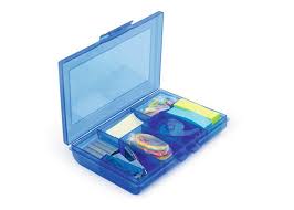 Estuche Plastico Que Contiene Cosedora Ganchos De Repuesto Dispensador De Cinta Adhesiva Clips De Colores Banda Dispensador De Cinta Cinta Adhesiva Estuche