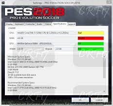 Dari sumber yang terpercaya, spesifikasi minimum pro evolution soccer 2013 terlihat mudah untuk kita gapai, setidaknya bagi sebagian banyak kalangan pengguna komputer di indonesia. Pes 2018 Hanya Bisa Di Mainkan Di Pc Atau Laptop Spek Dewa Ini Buktinya Crf17