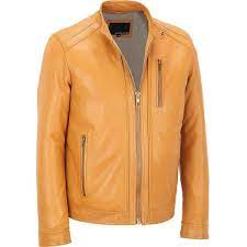 Big Tall Wilsons Leather Light Weight Snapcollar Jacket 430 Liked On Polyvore Featuring Men S Fa Leather Jacket Leather Jacket Men Mens Lightweight Jacket