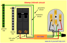 4 prong dryer outlet wiring diagram. Wiring Diagram For A 50 Amp 240 Volt Circuit Breaker Electrical Circuit Diagram Home Electrical Wiring Electrical Wiring