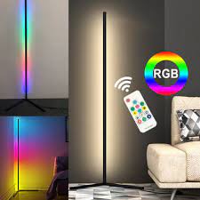 Target/home/home decor/lamps & lighting/floor lamps (1057)‎. Led Corner Floor Lamp Hue Rgb Colours Black Body Minimalist With Remote Sale Banggood Com Arrival Notice Arrival Notice