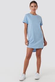 They are stylish on just about everyone including famous female. Uneven Hem Oversized T Shirt Dress Blue Na Kd Com