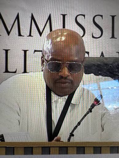 JUST IN: Suspended EMPD Brigadier Julius Mkhwanazi - wearing shades - has successfully applied for his future evidence to be delayed until 23 March because of an alleged scheduled eye operation.